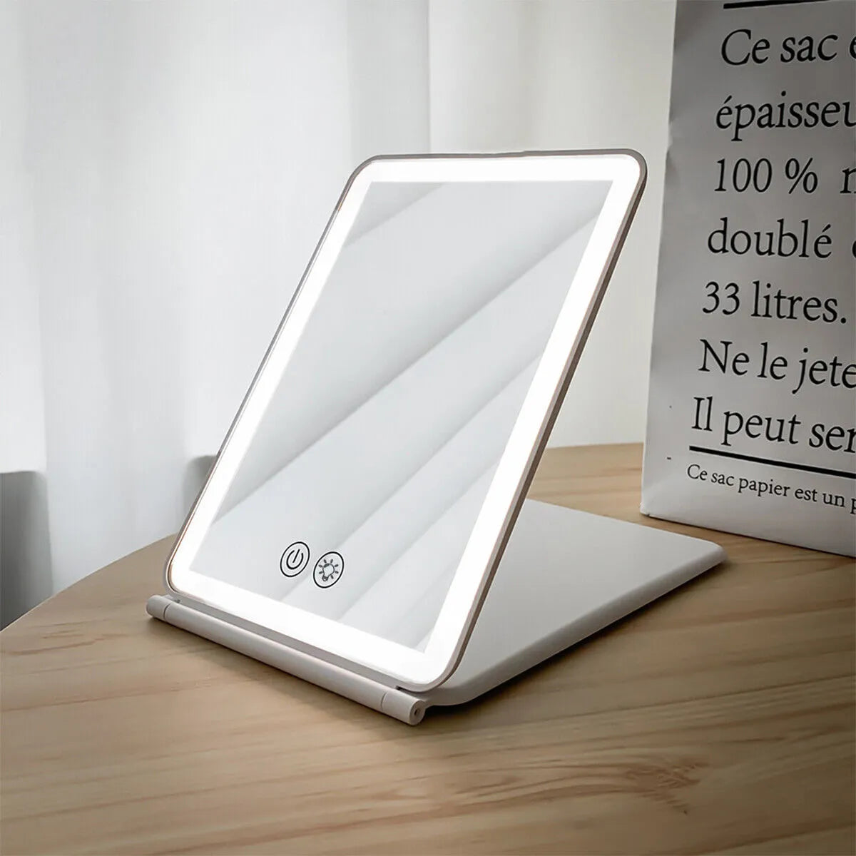 Folding Makeup Led Mirror